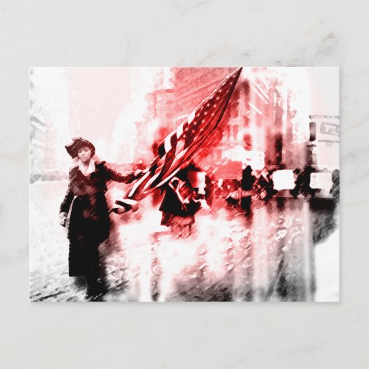 Stemmen voor haar briefkaart (Voorkant)