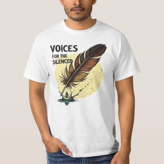 Stemmen voor het gedempte Inspirerend T-shirt (Voorkant)
