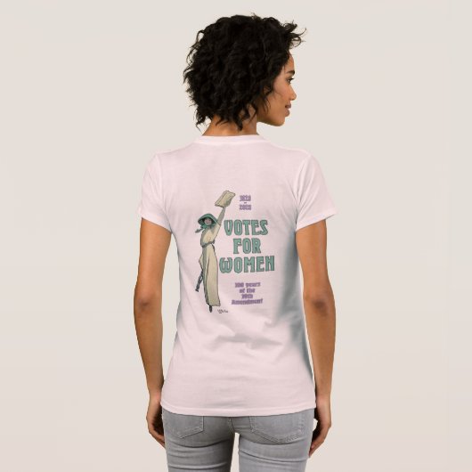 Stemmen voor  illustratie T-shirt vrouwen (Achterkant volledig)