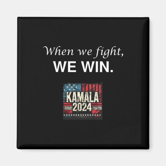 Stemmen voor President Kamala Harris 2024 Magneet (Voorkant)