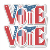 Stemmen voor presidentsverkiezingen sticker (Voorkant)