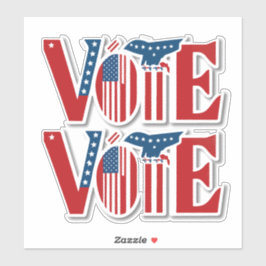 Stemmen voor presidentsverkiezingen sticker