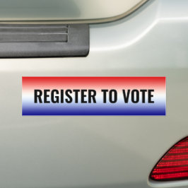 Stemmen voor rood-wit en blauw-patriottisch bumpersticker