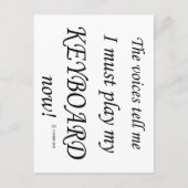 Stemmen voor toetsenbord zeggen: moet afspelen briefkaart (Voorkant)