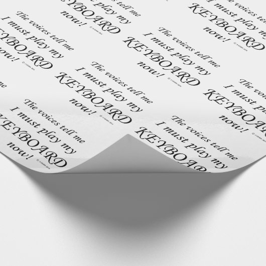 Stemmen voor toetsenbord zeggen: moet afspelen cadeaupapier (Hoek)