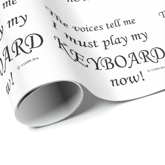 Stemmen voor toetsenbord zeggen: moet afspelen cadeaupapier (Rol Hoek)