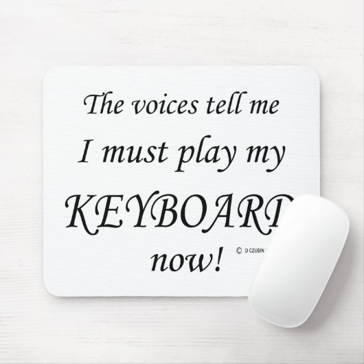 Stemmen voor toetsenbord zeggen: moet afspelen muismat (Met muis)