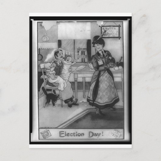 Stemmen voor vrouwen! briefkaart (Voorkant)