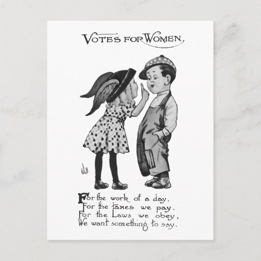 Stemmen voor vrouwen feestdagenkaart (Voorkant)