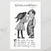 Stemmen voor vrouwen flyer (Voorkant)