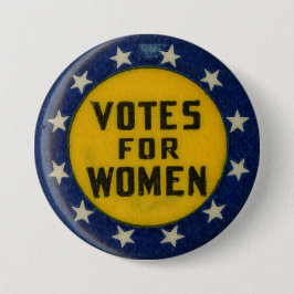 Stemmen voor vrouwen Historic Star Suffrage Pin Ronde Button 7,6 Cm