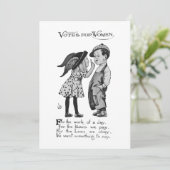 Stemmen voor vrouwen kaart (Staand voorkant)