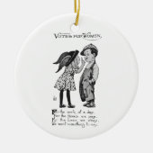 Stemmen voor vrouwen keramisch ornament (Voorkant)