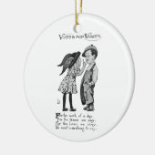 Stemmen voor vrouwen keramisch ornament (Links)