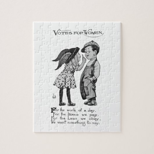 Stemmen voor vrouwen legpuzzel (Verticaal)