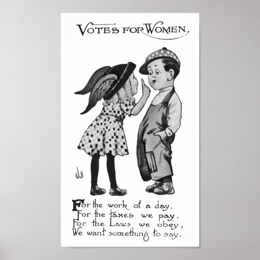 Stemmen voor vrouwen poster (Voorkant)