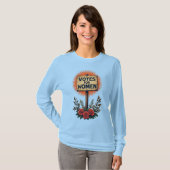 Stemmen voor Vrouwen Protestbord T-shirt (Voorkant volledig)