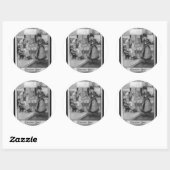Stemmen voor vrouwen! ronde sticker (Vel)