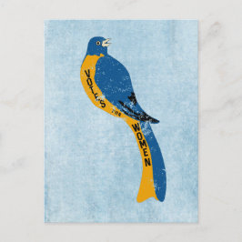 Stemmen voor vrouwen  stemrecht Beweging Vogel Briefkaart