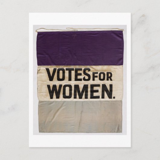 "STEMMEN VOOR VROUWEN" Suffragette Banner 1910-192 Briefkaart (Voorkant)