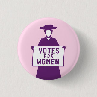 Stemmen voor Vrouwen Suffragette Ronde Button 3,2 Cm