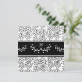 Stemmen voor wedrennen - Uitnodiging - Monogram (Staand voorkant)