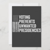 Stemmen voorkomt ongewenst Amerikaans presidentsch Kaart (Voorkant)