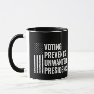 Stemmen voorkomt ongewenst Amerikaans presidentsch Mok
