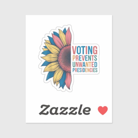 Stemmen voorkomt ongewenst stemgedrag van voorzitt sticker (Vel)