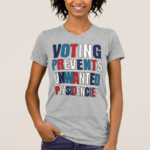 Stemmen voorkomt ongewenste politieke voorzittersc t-shirt