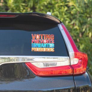 Stemmen voorkomt ongewenste presidentsverkiezingen sticker