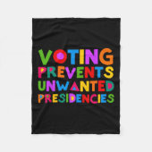 Stemmen voorkomt ongewenste voorzitterschappen fleece deken (Voorkant)