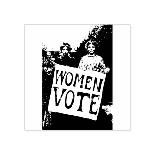 Stemmen vrouwen rubberstempel (Afrduk)