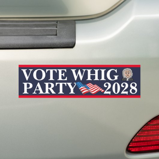Stemmen Whig Party 2028 Bumpersticker (Op auto)
