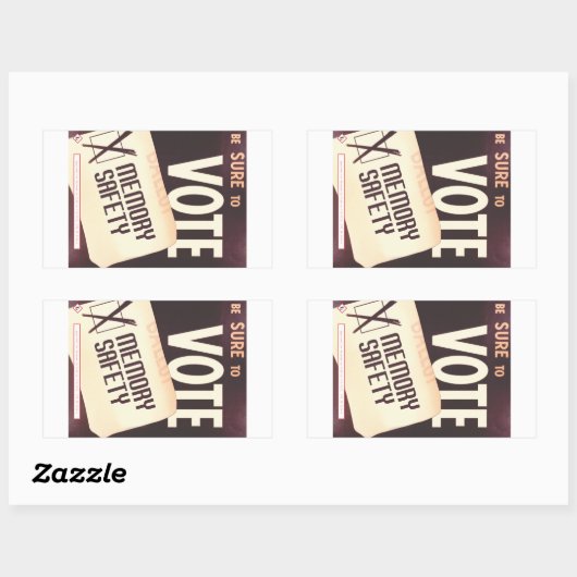 Stemmen zeker: Memory Safety sticker (Vel)