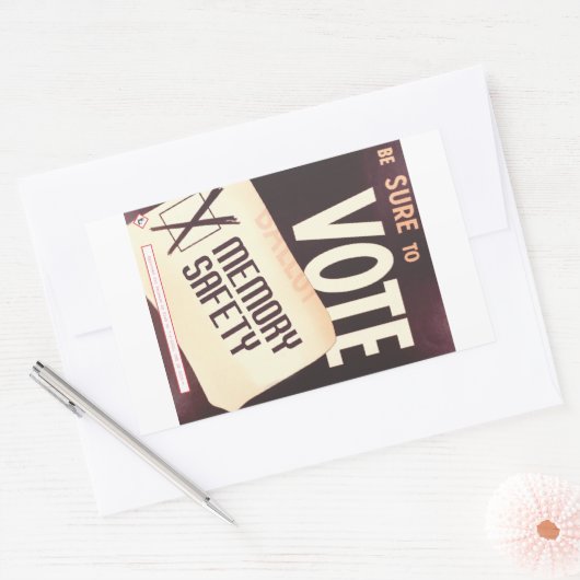 Stemmen zeker: Memory Safety sticker (Envelop)