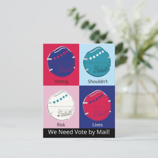 Stemmen zou niet het risico inhouden dat er per po briefkaart (Staand voorkant)