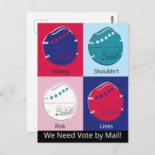 Stemmen zou niet het risico inhouden dat er per po briefkaart (Voorkant / Achterkant)