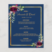 Stemmenfloralen blauw bogundy (Voorkant)