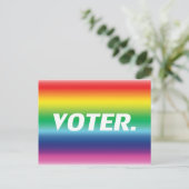 "Stemmer" Pride lgbtq lgbt regenboog kleuren Briefkaart (Staand voorkant)