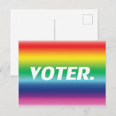 "Stemmer" Pride lgbtq lgbt regenboog kleuren Briefkaart (Voorkant / Achterkant)