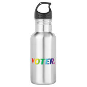 "Stemmer" Rainbow Pride kleuren LGBT Waterfles (Voorkant)