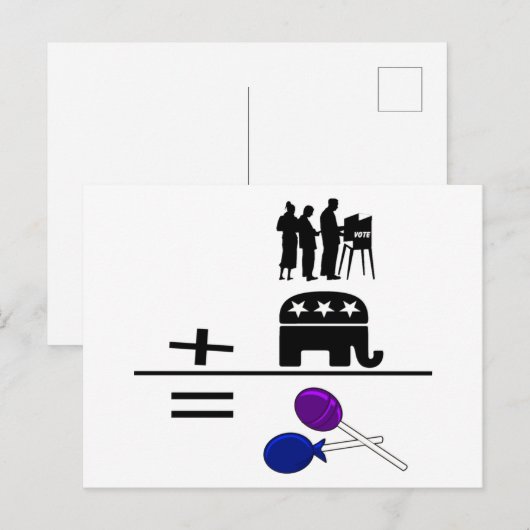 Stemmers plus GPG's Briefkaart (Voorkant / Achterkant)