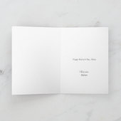 Stemmig, Elegant Moederdag Donker Bloemboeket Kaart (Binnen)