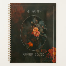 Stemmig en droomachtig vintage bloemenaesthetic planner