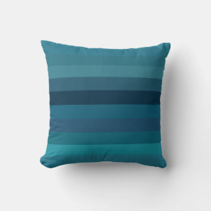 Stemmig Teal & Marine Strepen Kussen