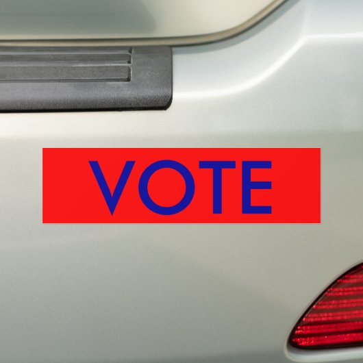 STEMMIGE bumpersticker (Op auto)