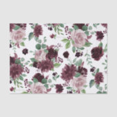 Stemmige Hartstochten | Dramatisch Paarse Wijn Roo Tissuepapier (Voorkant)