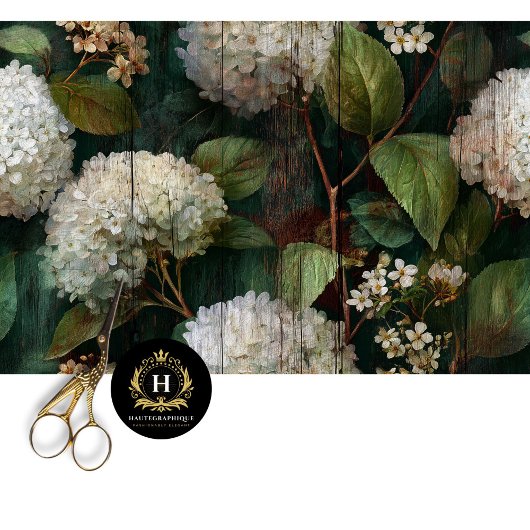Stemmige Hortensia Naadloos Decoupage Tissuepapier