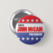 Stemming : 10 juni 2006 ronde button 5,7 cm (Voorkant /achterkant)